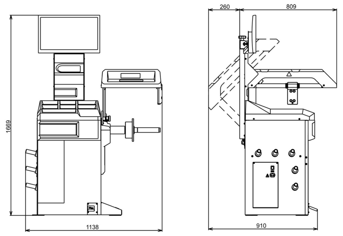  Wheel balancer TechnoVector BM3 
